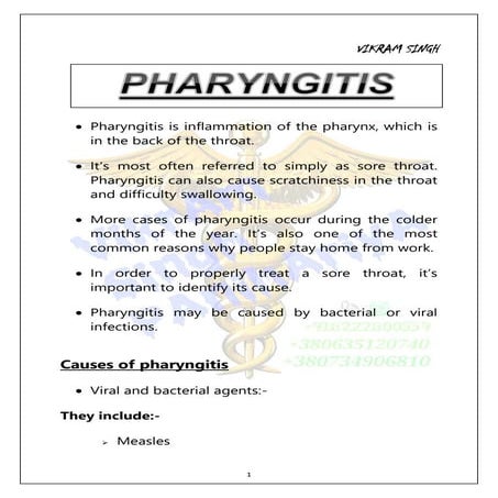 Pharyngitis