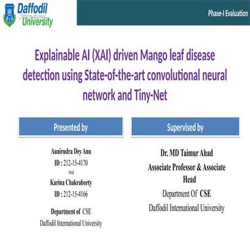 Explainable AI-Driven Mango Leaf Disease Detection Using Advanced CNN ...