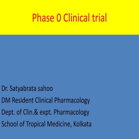 Phase 0 clinical trial