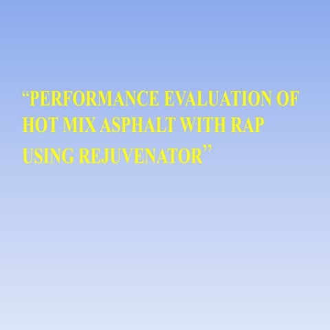 Performance Evaluation of Hot Mix Asphalt with Recycled Asphalt ...