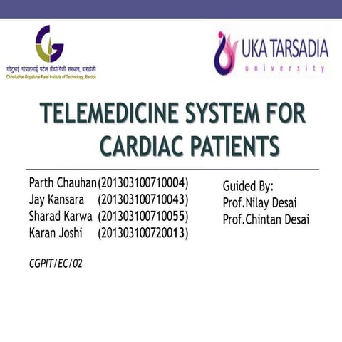 Telemedicine System For Cardiac Patients