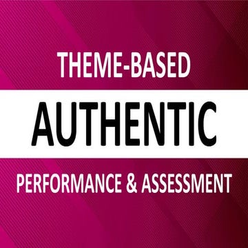 Phase 1   theme-based authentic performance and assessment - determining mean...