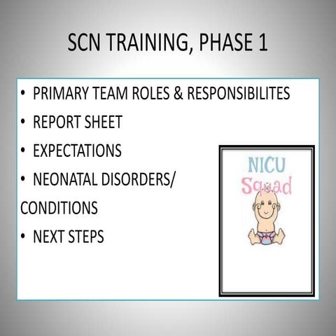 SCN Training, Phase 1: PPT Presentation | PPTX