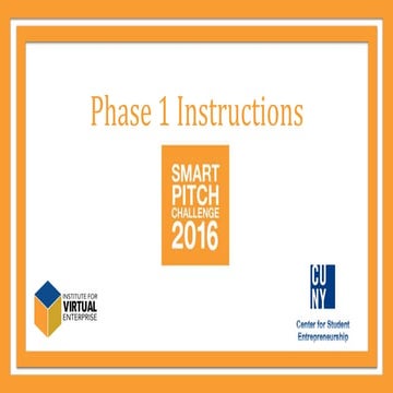 Phase 1 Instructions | PPT