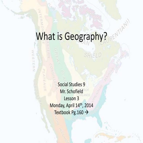 Regional Geography - Terms and Concepts