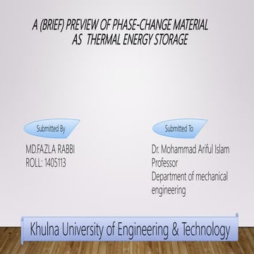 Phase change material