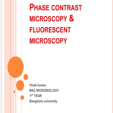 Phase contrast & Flurosence microscope