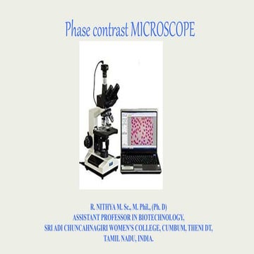 Phase contrast microscope