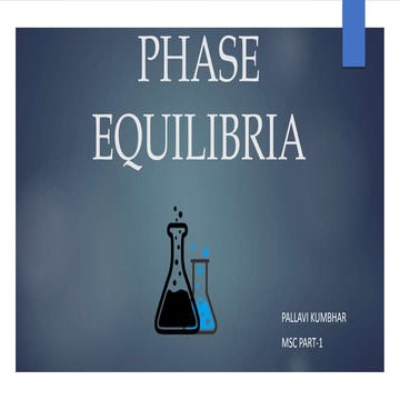 Phase equilibria