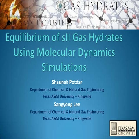 Phase Equilibrium Of Structure Ii Clathrates