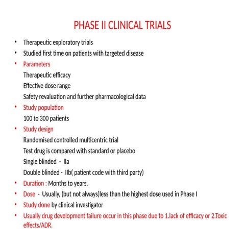 PHASE II CLINICAL TRIALS an active process.pptx