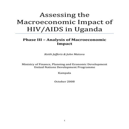 Phase III – Analysis of Macroeconomic impact