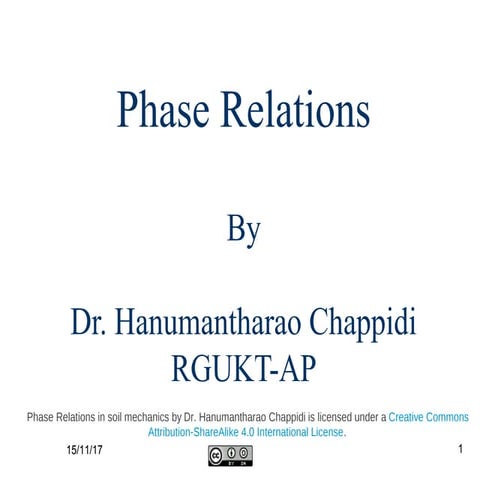 Phase relations