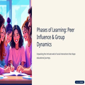 Phases of Learning: Peer Influence and Group Dynamics in Education | PPTX