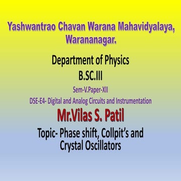 Phase Shift, Collpitt's and Crystal oscillators.pptx