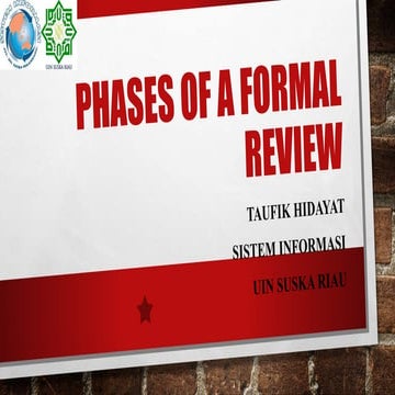 Phases of a formal review