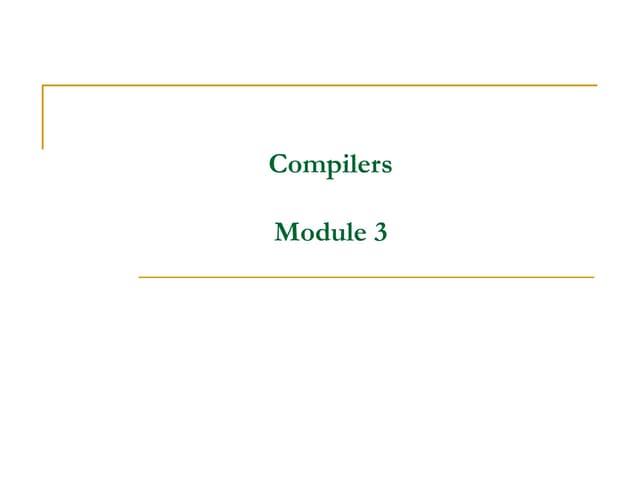 phases of compiler PPT includes phases of compiler