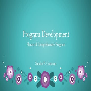 Phases of comprehensive program