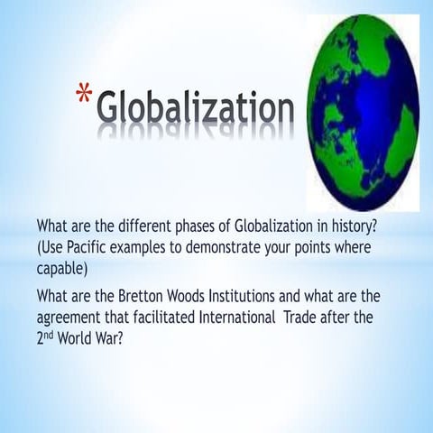 Phases of globalization(1)