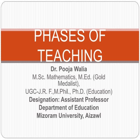 Phases of teaching