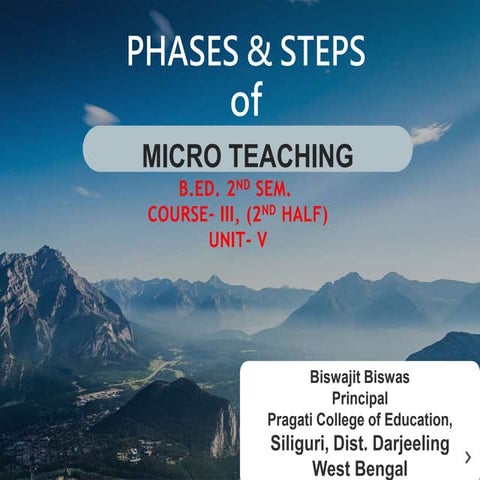 Phases & Steps of Micro Teaching.pptx