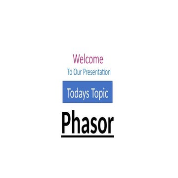 Phasor| Phasor diagram of RLC circuit.pptx