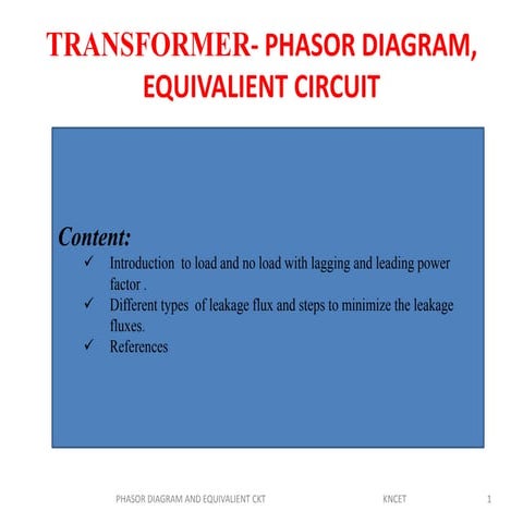 Phasor diagram