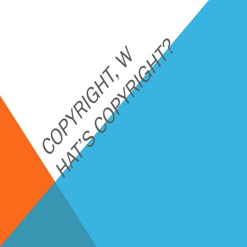 Copyright presentation for middle school