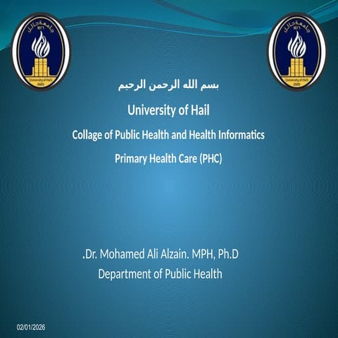 introduction of primary health care and health for All | PPTX