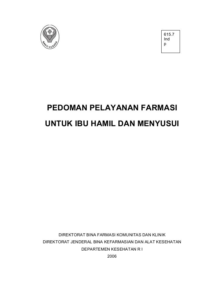 Pharmaceutical Care Ibu Hamil Dan Menyusui
