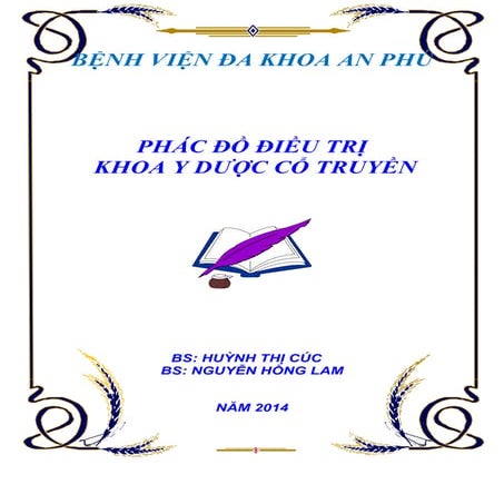 Phác đồ điều trị khoa y dược cổ truyền