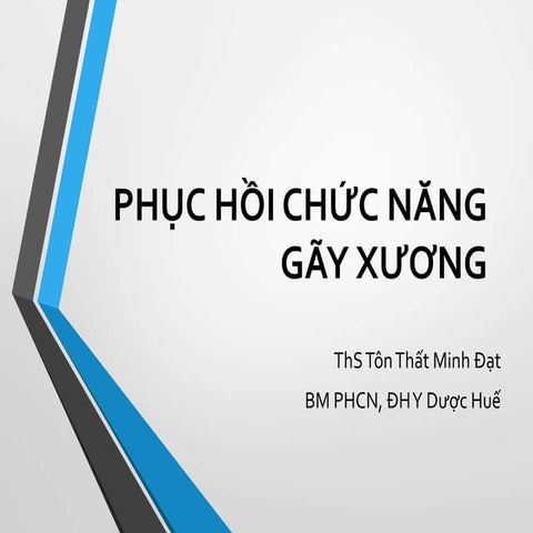 Phục hồi chức năng gãy xương