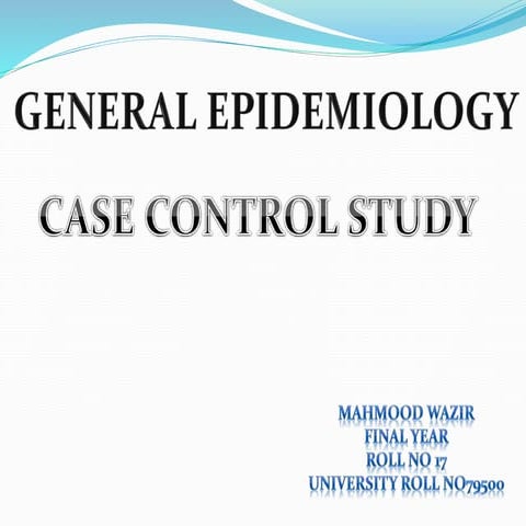case control study 