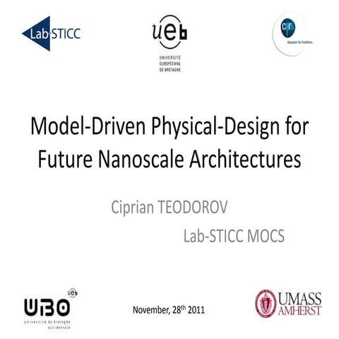Model-Driven Physical-Design for Future Nanoscale Architectures