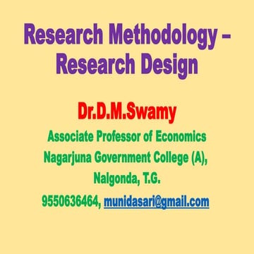 PHD-Research Methodology- understanding the method of research pattern
