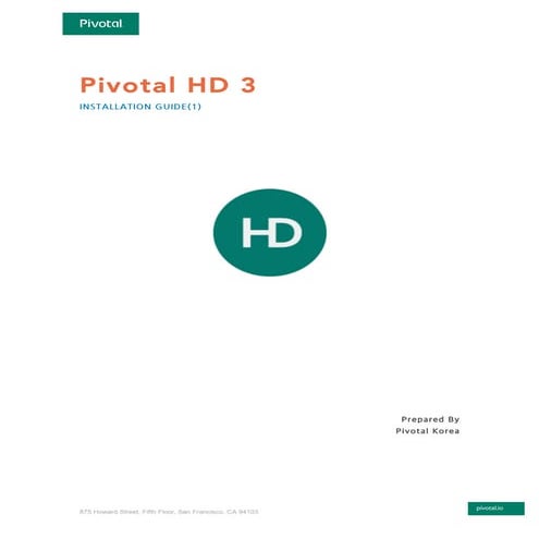Pivotal HD 3.0 설치가이드