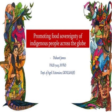 Promoting Indigenous Food Sovereignty