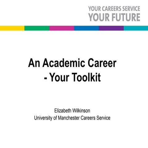 Phd academic careers toolkit