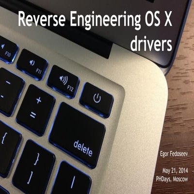 OS X Drivers Reverse Engineering