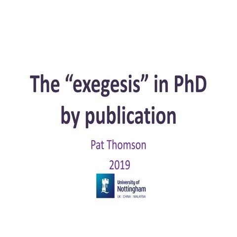 PhD by publication