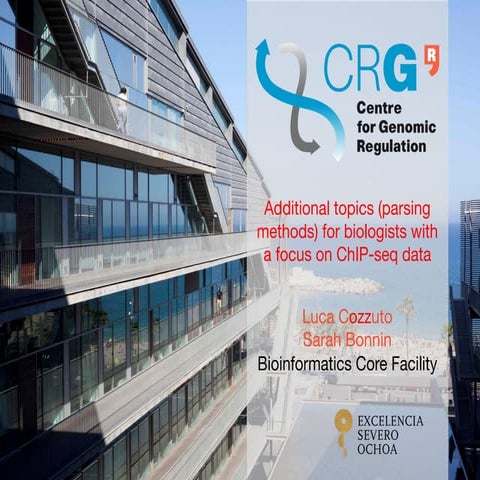 Course on parsing methods for biologists with a focus on ChIP-seq data