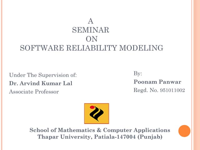 Software Reliability