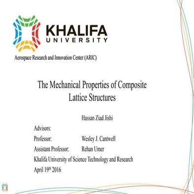 The Mechanical Properties of Composite Lattice Structures | PPTX