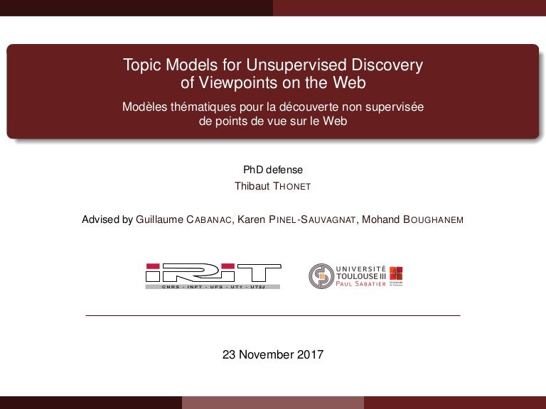 topic modeling unsupervised