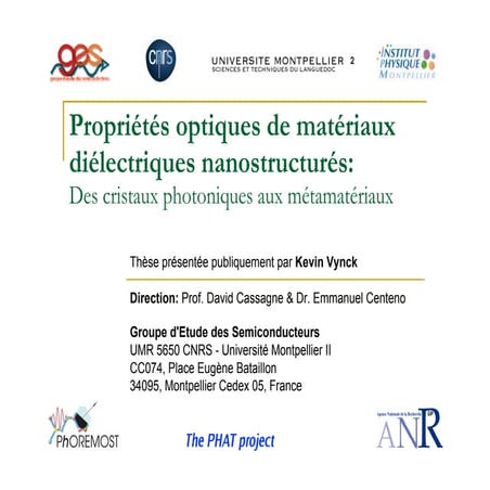 Optical properties of nanostructured dielectric materials: from photonic crys...