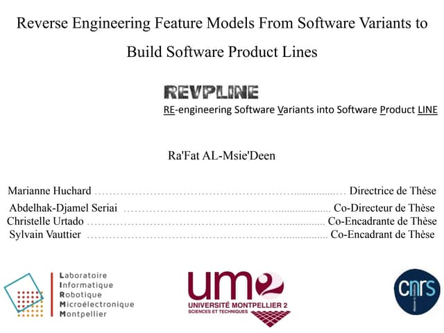 Reverse Engineering Feature Models From Software Variants to Build Software P...