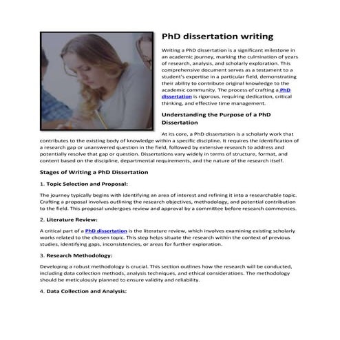 Dissertation help services