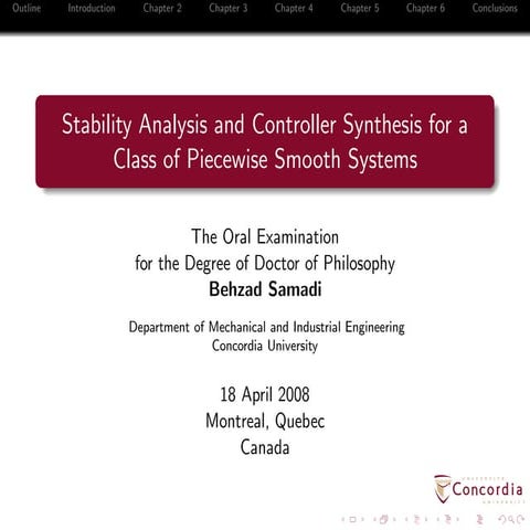 Stability Analysis and Controller Synthesis for a Class of Piecewise Smooth S...