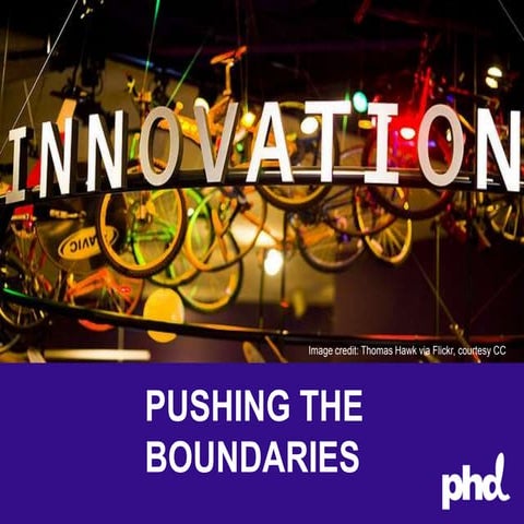 PHD marketing academy talk on innovation