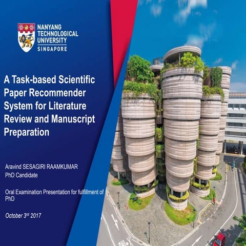 A task-based scientific paper recommender system for literature review and manuscript preparation